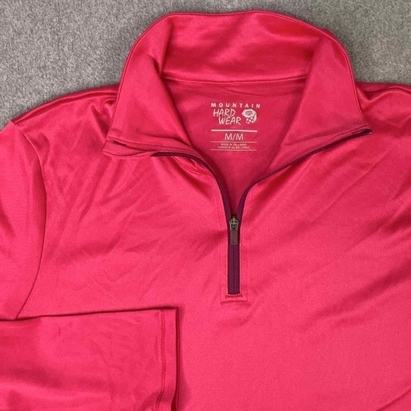 Rocky Mountain Jackets & Blazers - Mountain Hardware 1/4 Zip Mock Neck Pink Pullover Wicking Women's Size M Outdoor